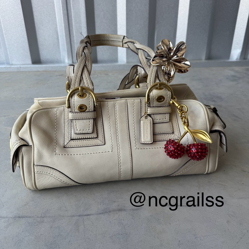 Vintage y2k coach leather bag